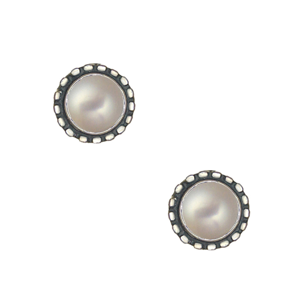 Sterling Silver Petite Cultured Freshwater Pearl Post Stud Earrings